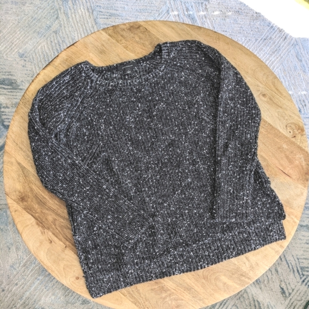 Ann Taylor Black and White Sweater